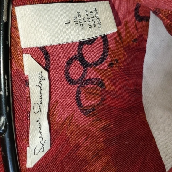 French Laundry Awesome Designed Long Sleeve Collared Pocketed Sz. L Jacket - Picture 6 of 11